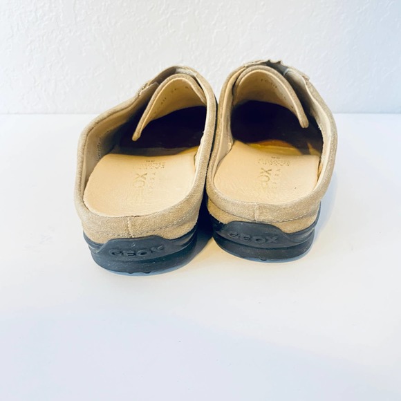 Geox Tan Comfort Suede Slip On Leather Loafer Shoes Size 36 - Picture 5 of 9